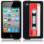 Apple iPod Touch 4Th Gen Cassette Tape Silicone Skin Case