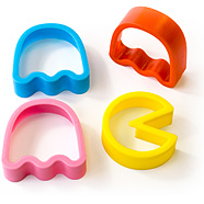 Pac Man Cookie Cutters - Pac Man, Inky Pinky and Blinky (but not Clyde!)